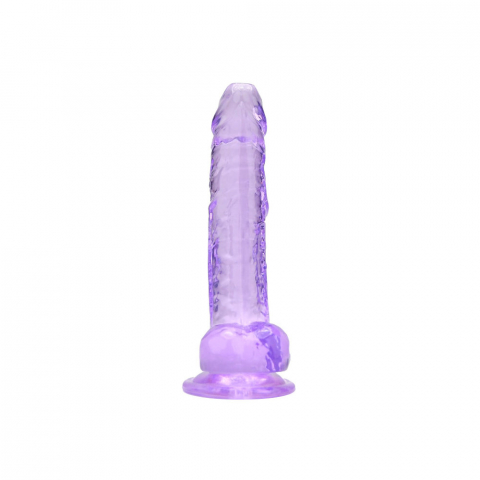 Clasic - Dildo realist cu testicole 19cm Mov