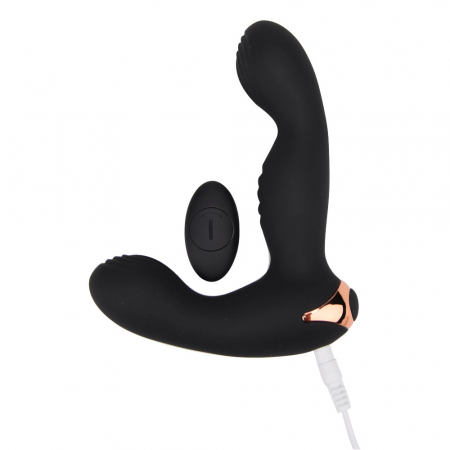 JUCARII ANALE - Dop Anal cu Vibratii cu Stimulare Prostata 10cm Negru