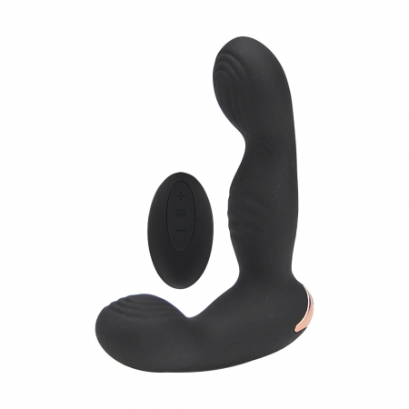 Dop Anal cu Vibratii cu Stimulare Prostata 10cm Negru [3]