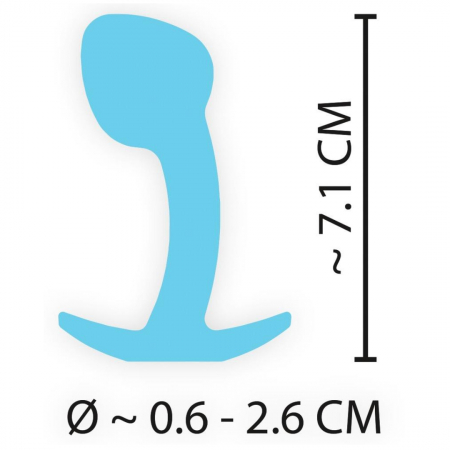 Dop Anal Cuties, silicon, albastru [2]