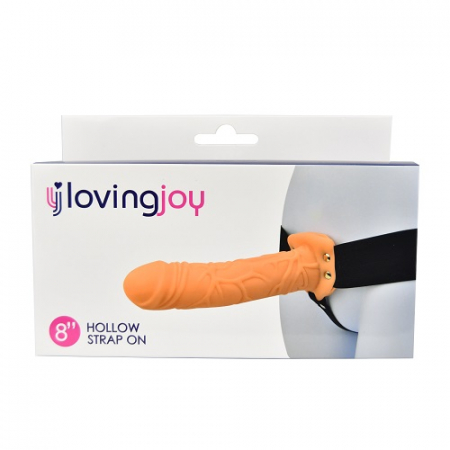 STRAP ON - Ham Strap On cu Dildo 20cm cu interior gol