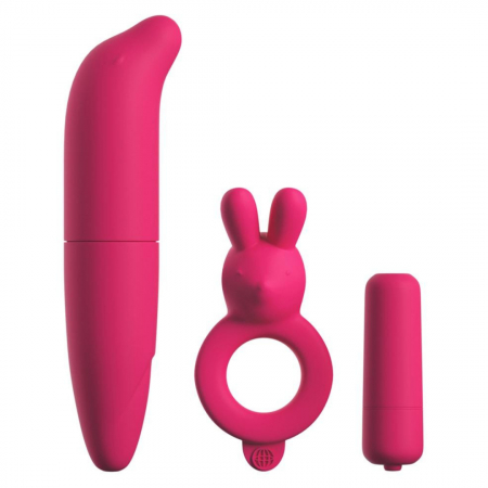 Glont / Bullet - Kit Cuplu Incepatori cu Vibrator si Inel Penis