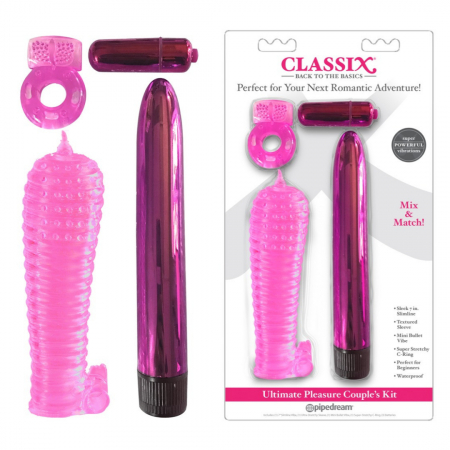 Glont / Bullet - Kit Erotic pentru Cupluri Roz