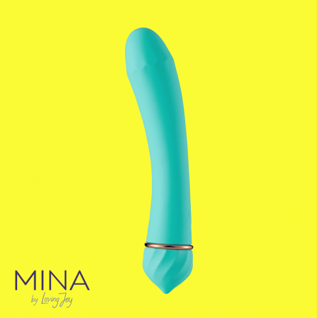 Mina Vibrator clasic din silicon moale 19.5cm verde [6]