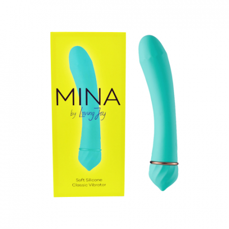 Bagheta - Mina Vibrator clasic din silicon moale 19.5cm verde