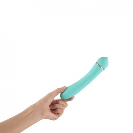 Mina Vibrator clasic din silicon moale 19.5cm verde [2]