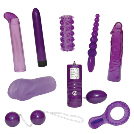 Clasic - Set 9 piese erotice You2Toys, violet, diverse dimensiuni