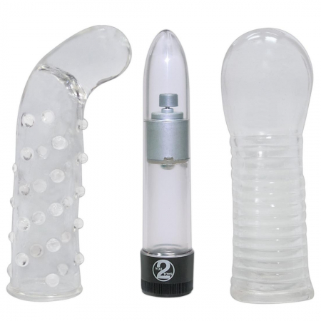 Set accesorii erotice CRYSTAL, 9 piese, transparent, multicolor [1]