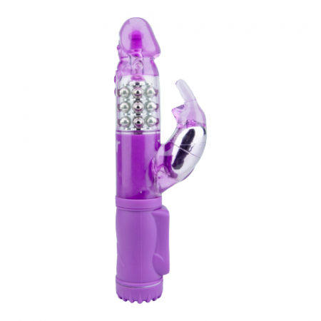 JUCARII FEMEI - Vibrator iepuras 6 viteze impermeabil Mov