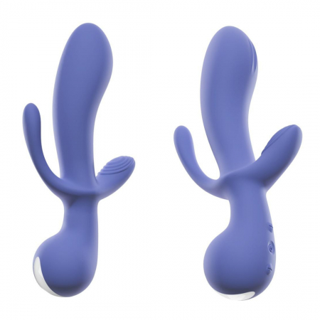 Clasic - Vibrator Triplu din Silicon Reincarcabil