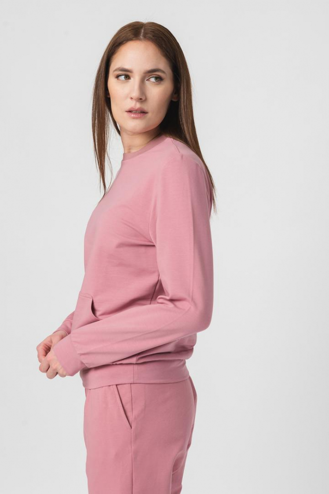 BLUZA COTON CASUAL FEMEI PINK-L [5]