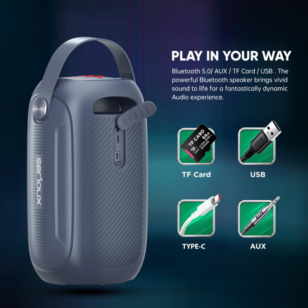 BOXA PORTABILA SERIOUX PARTYBOOM 55W [9]