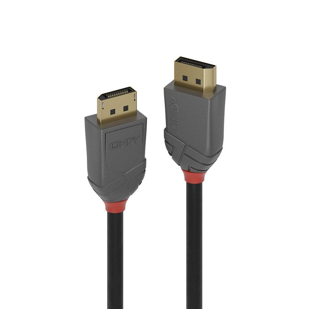 Cablu Lindy 1m DisplayPort 1.4, Anthra [1]