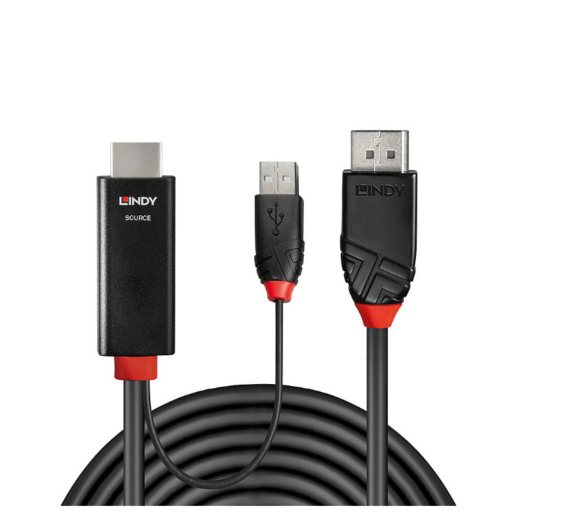 Cablu Lindy 1m HDMI la DisplayPort [2]