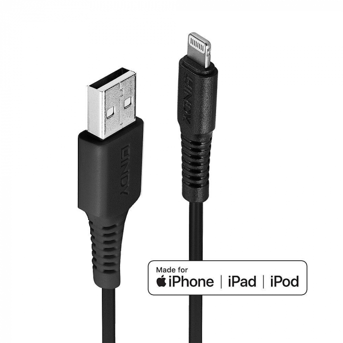 Cablu Lindy 1m USB A 2.0 to Lightning [1]