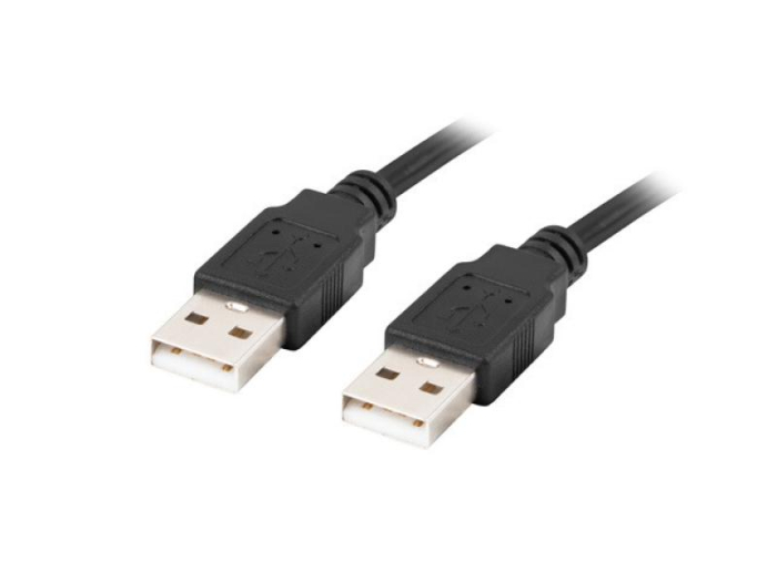Cablu USB-A M/M 2.0 1,8 m negru [1]