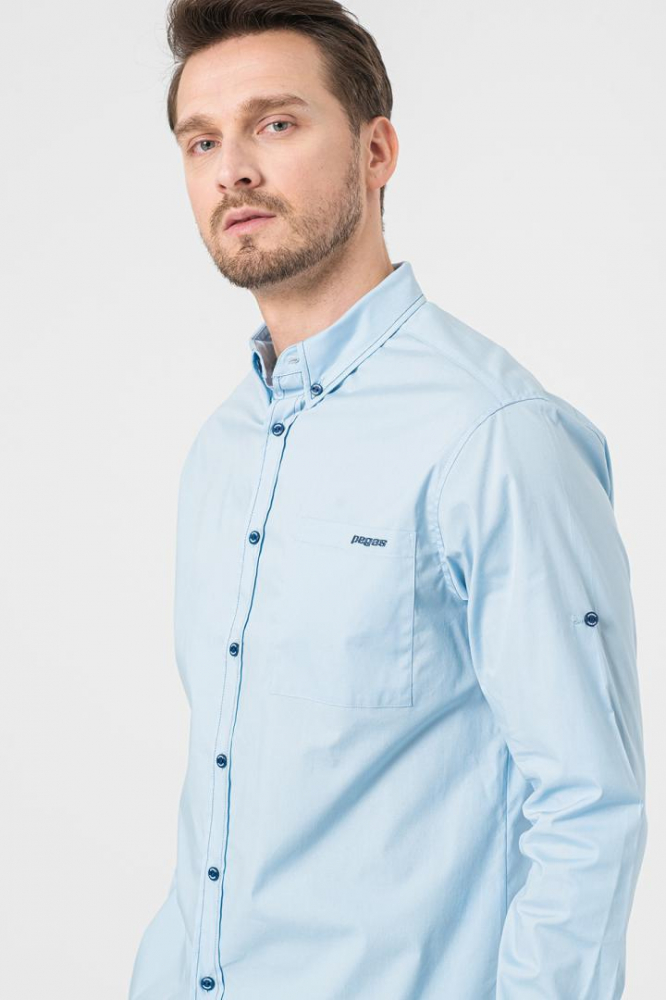 CAMASA CASUAL BARBATI LIGHT BLUE M [5]