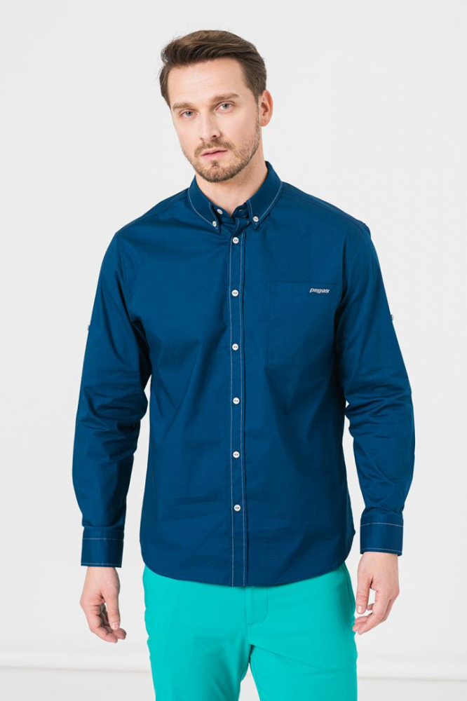 CAMASA CASUAL BARBATI LIGHT NAVY S [1]