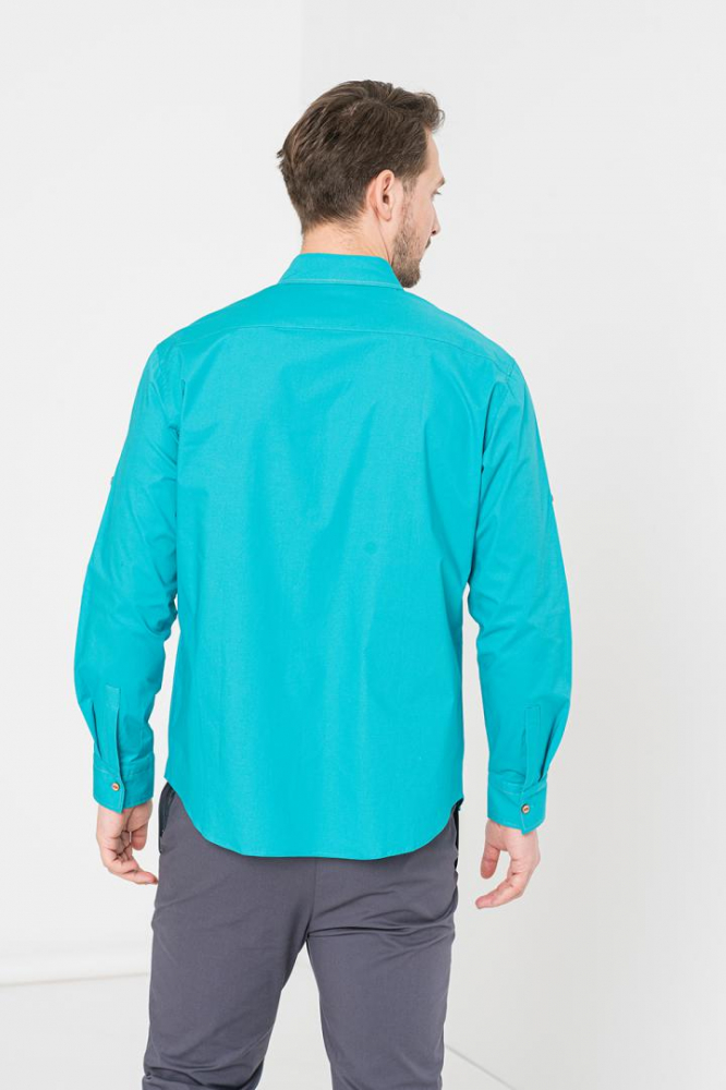 CAMASA CASUAL BARBATI TURQOISE XL [3]
