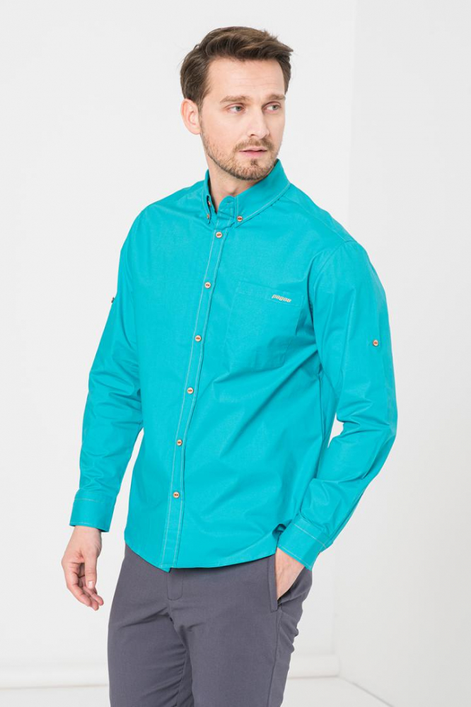 CAMASA CASUAL BARBATI TURQOISE XL [4]