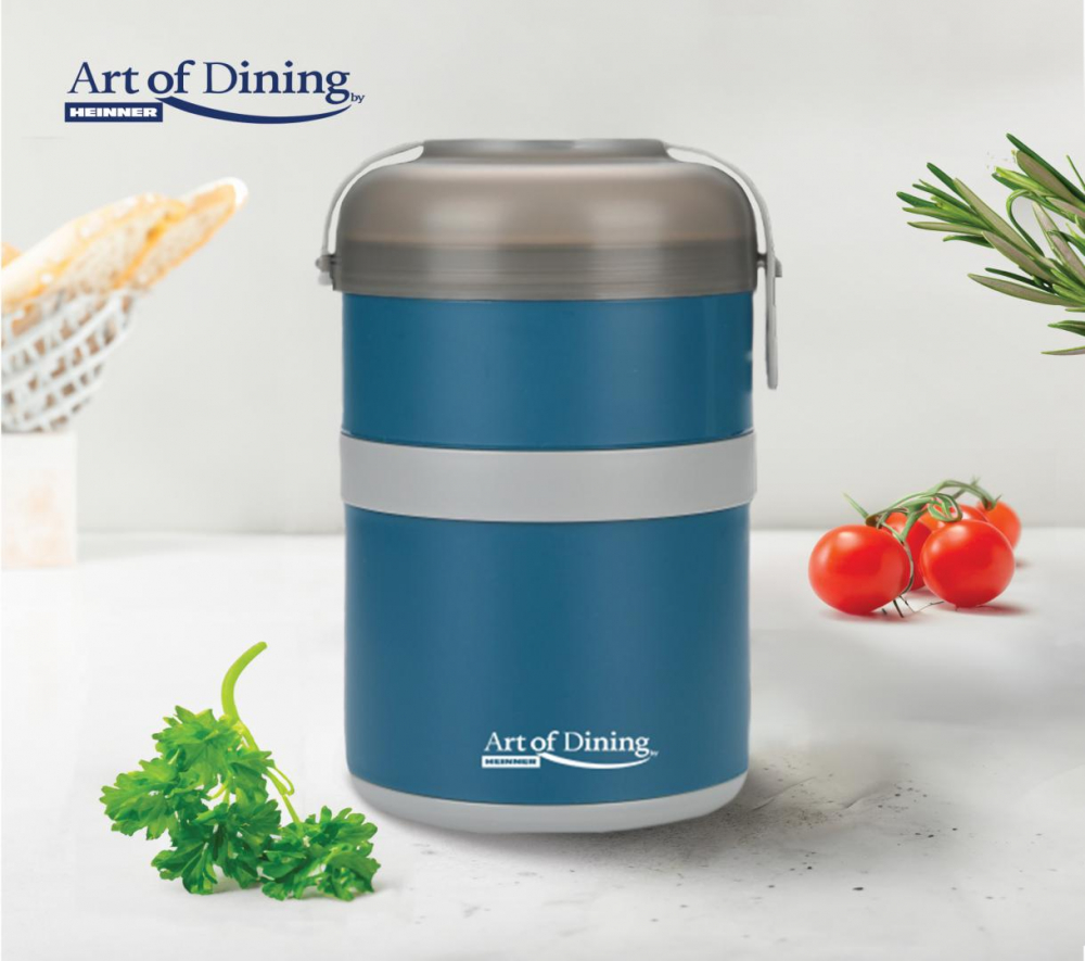 CASEROLA TERMICA DBL 920ML,LOCA,ALBASTRU [4]