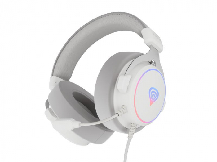 Casti cu fir Genesis Neon 764 alb [9]