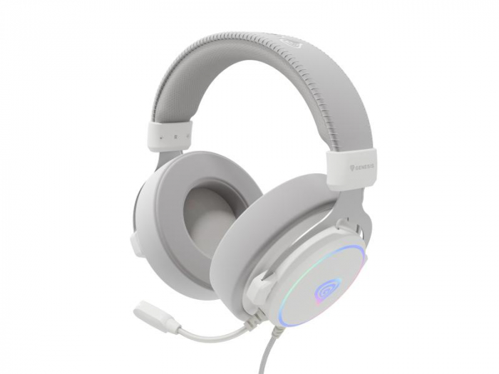 Casti cu fir Genesis Neon 764 alb [6]