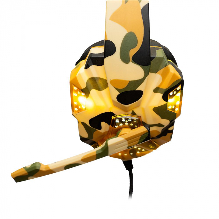 Casti cu micr. Spacer Gaming, camo, fir [4]