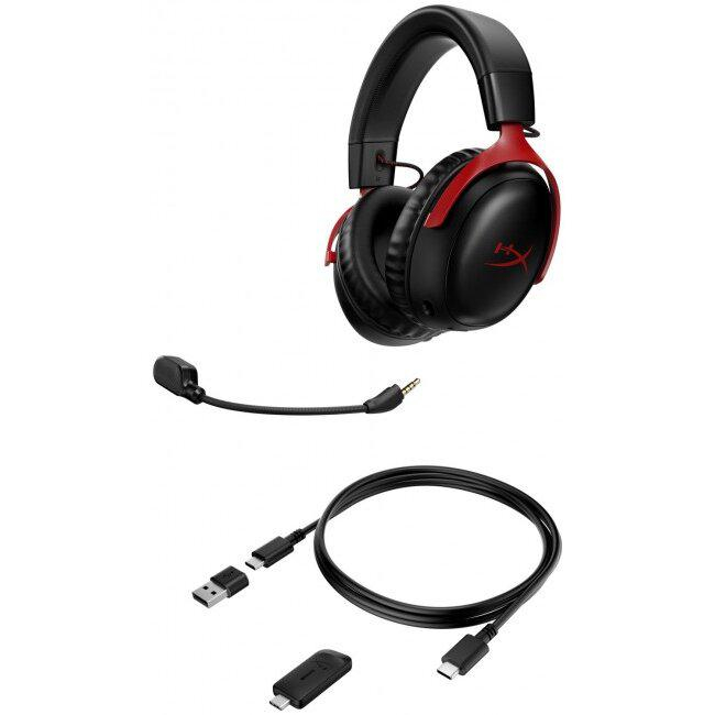 Casti HP HyperX Cloud III Wireless, rosu [2]
