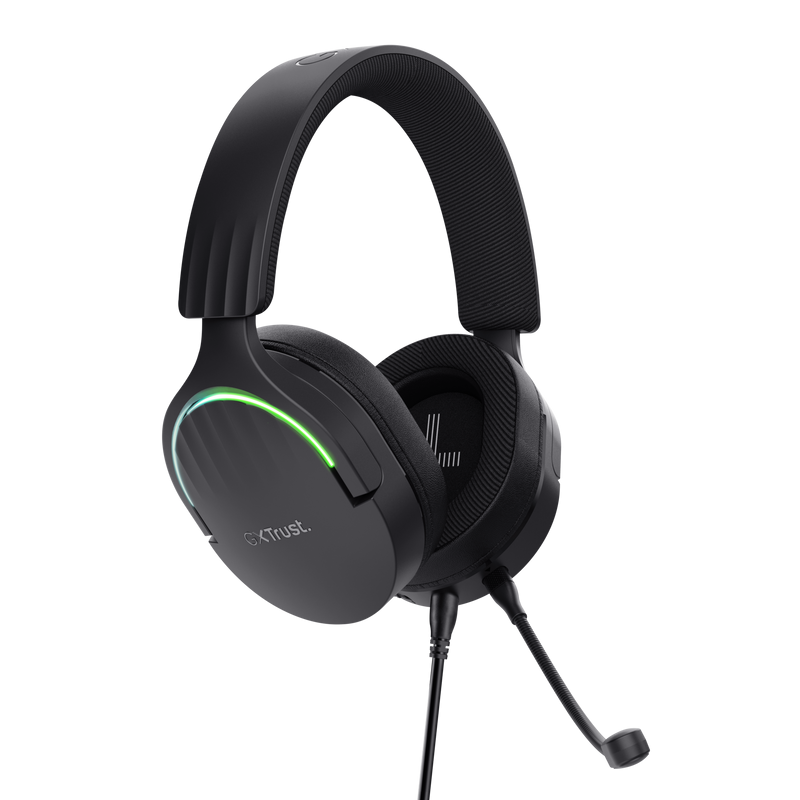 Casti Trust GXT 490P Fayzo cu fir, negru [3]
