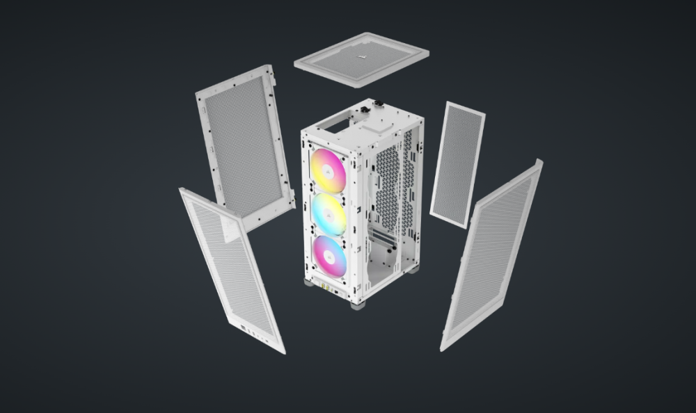 CR iCUE 2000D AIRFLOW RGB MINI-ITX WH [3]