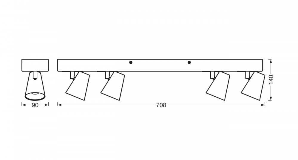 DECOR SP NEPTUNE 708MM 27W SEL BK LEDV [3]