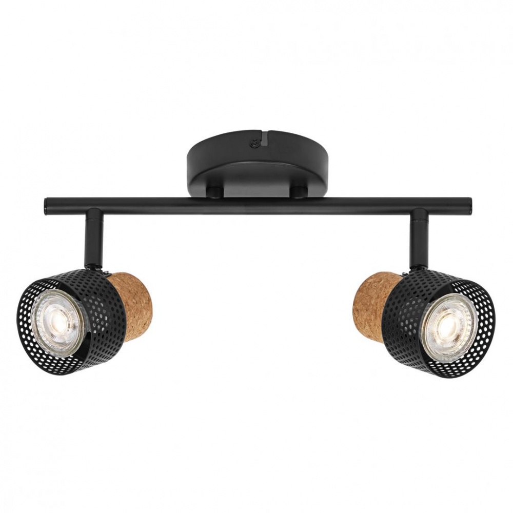 DECOR SPOT CORK 2X3.4W 927 GU10 BK LEDV [2]