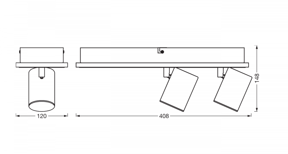 DECOR SPOT MARS 408MM 29W SEL BK LEDV [3]