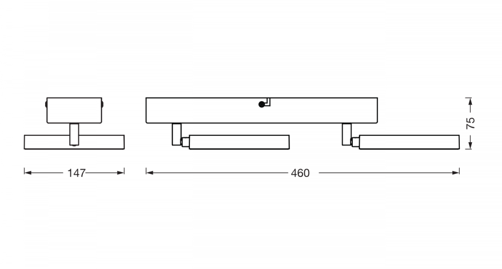 DECOR SPOT SATURN W 460MM 21W CCTBKLEDV [2]