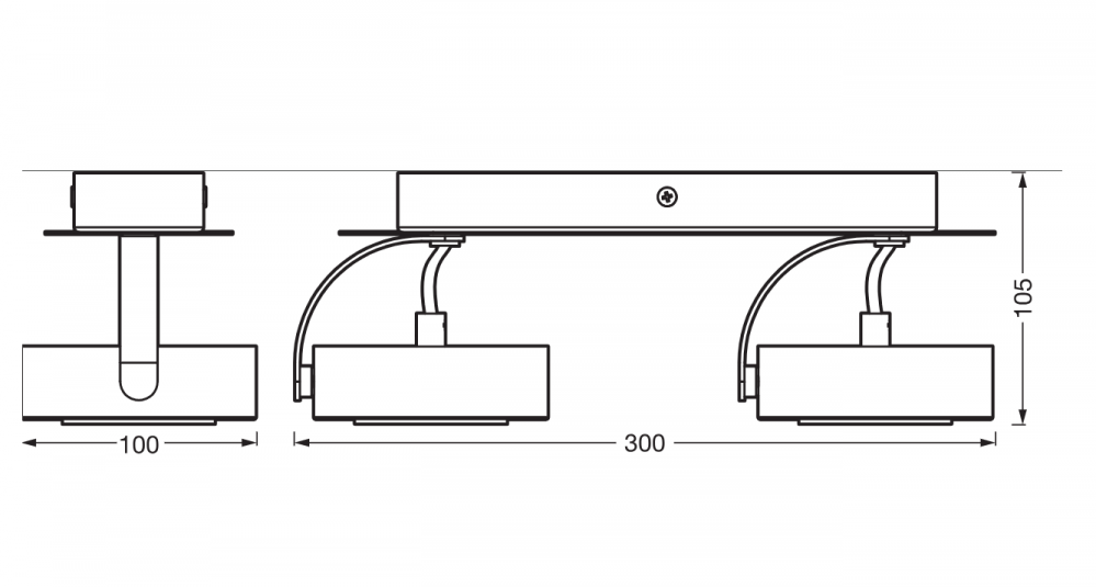 DECOR SPOT VENUS 300MM 10.5W 830 BKLEDV [3]