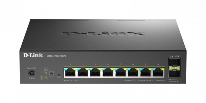 DLINK SW 8P-GB 2P-SFP SMART MANAGED POE [1]