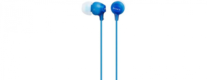 HEADPHONES SONY MDR-EX15 AP BLUE [1]