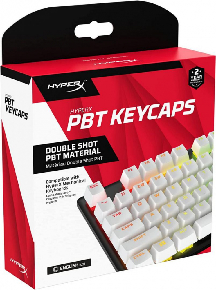 HP HYPERX  PBT KEYCAPS FULL KEY SET WH [2]