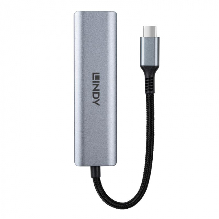 Hub Lindy USB-C 3.2 4 Port, gri [5]