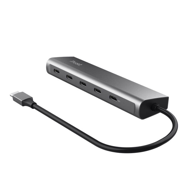 Hub Trust Halyx 5 x USB-C, gri [4]