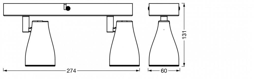LED SPOT PEAR 260MM2X4.3W827 GU10WTLEDV [2]