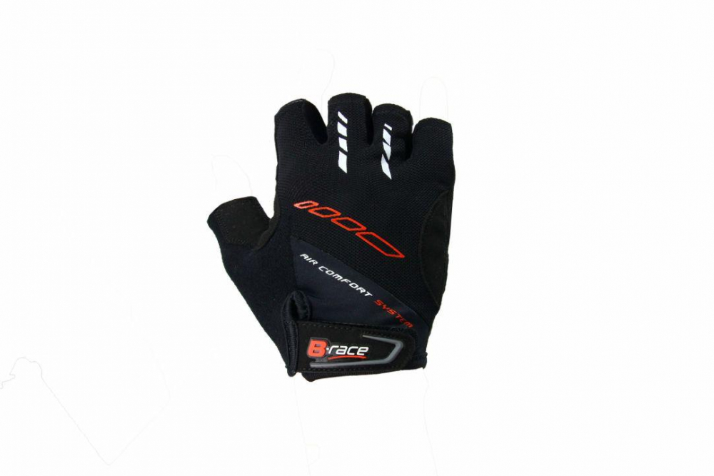 MANUSI B-RACE CU GEL NEGRU, XL [1]