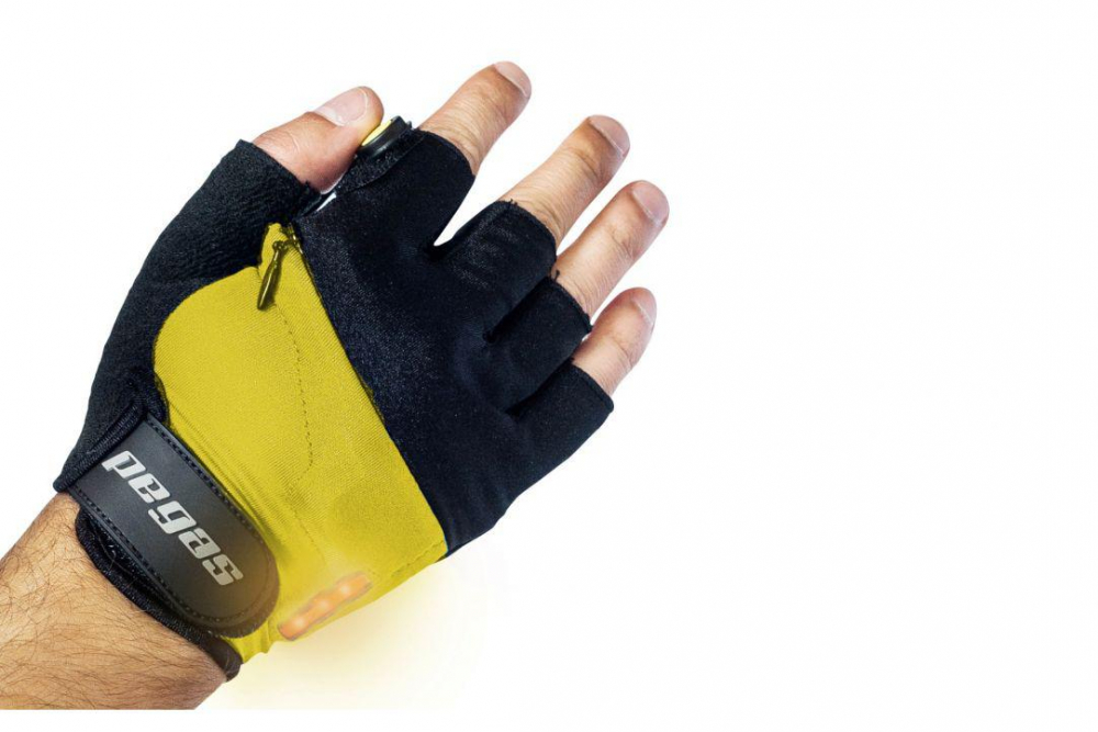 MANUSI PEGAS CU SEMNAL LED, XXL, GALBEN [1]