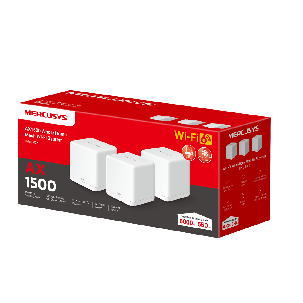 MERCUSYS HALO H60X WHOLE MESH WIFI6 3PK [4]