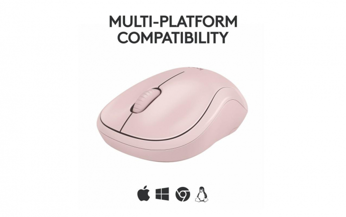 Mouse Logitech MK240 Silent Wireless ros [3]