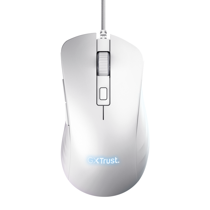 Mouse Trust GXT924W YBAR+ 25600 DPI, alb [1]