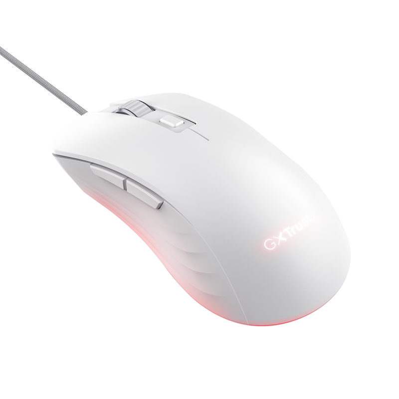 Mouse Trust GXT924W YBAR+ 25600 DPI, alb [4]