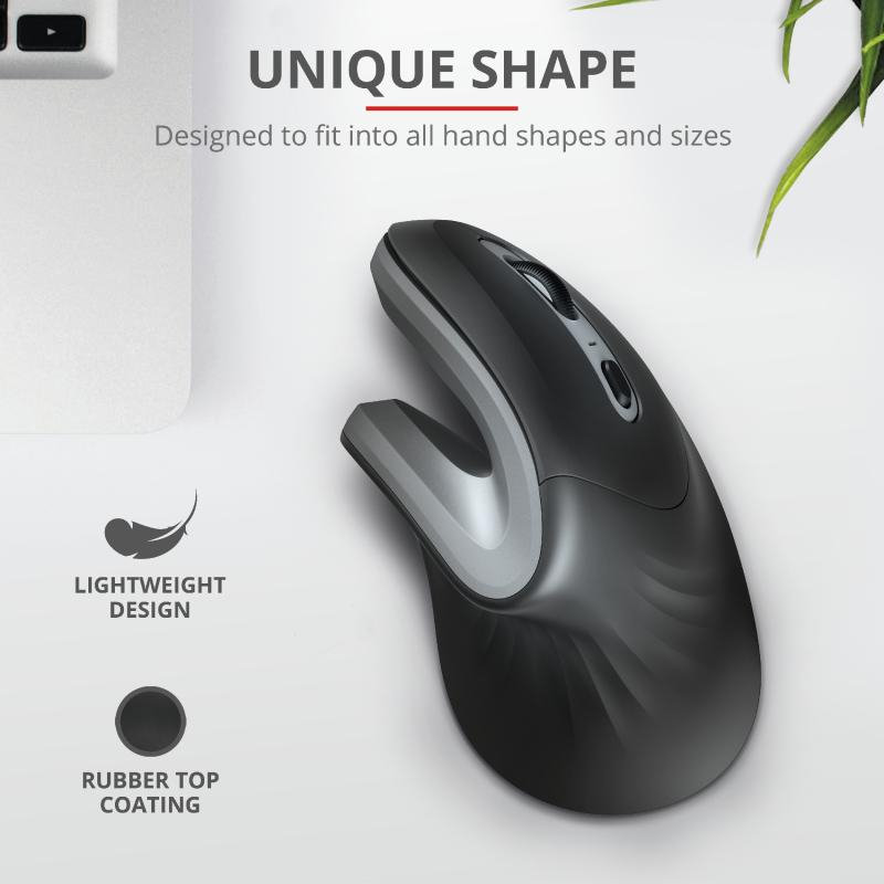 Mouse Trust Verro Ergonomic 1600 DPI, ng [3]