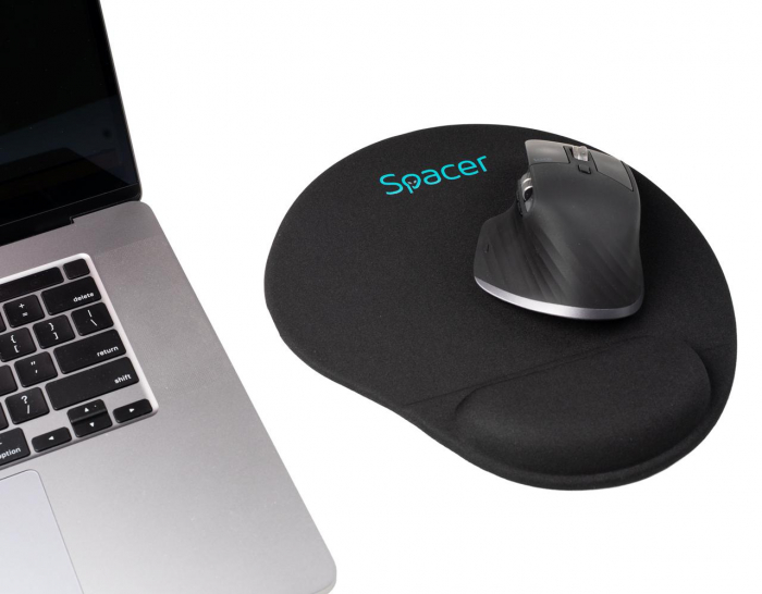 Mousepad Spacer cu gel 240mm negru [4]